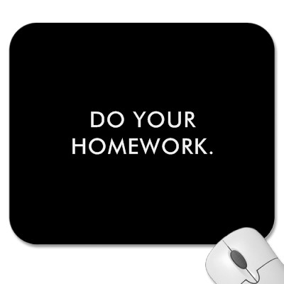Where to do your homework